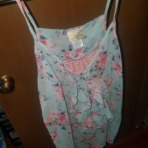 Daytrip Floral/Strip Tank